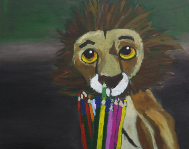 Meister des modernen Stils<br /><br />2007<br />Oil on canvas<br />40 x 50 x 2 cm